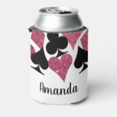 Rosa Glitzer Vegas Bride Custom kann kühler Dosenkühler (Kanne Rückseite)