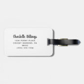 Rosa Glitzer Vegas Junggeselinnen-Abschied Gepäcks Gepäckanhänger (Rückseite horizontal)