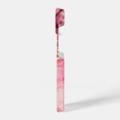 Rosa Glitzer wirbeln iPhone Hülle (Linke Seite)