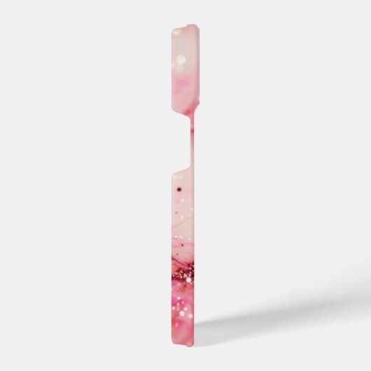 Rosa Glitzer wirbeln iPhone Hülle (Rechte Seite)