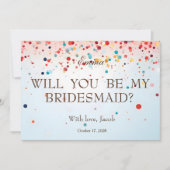 Rosa Glitzer wirst du meine Einladung sein (Vorderseite)