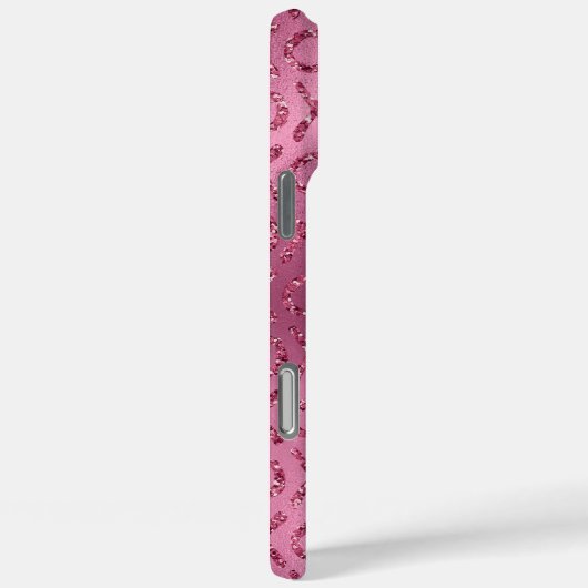 Rosa Glitzer XOXO Case-Mate iPhone Hülle (Rückseite / Rechts)