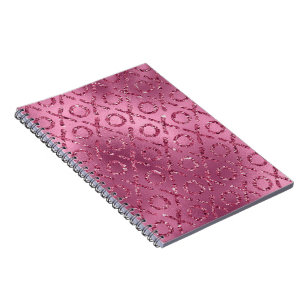 Rosa Glitzer XOXO Notizblock