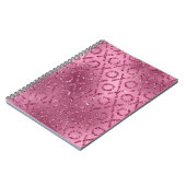 Rosa Glitzer XOXO Notizblock (Linke Seite)