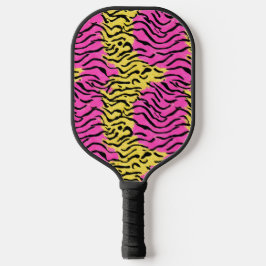 Rosa Glitzer Zebra Muster Pickleball Schläger