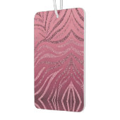 Rosa Glitzer Zebra Streifen Autolufterfrischer (Links)