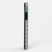 Rosa Glitzer ZigZag Muster Case-Mate iPhone Hülle (Hinten/Rechts)