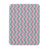 Rosa Glitzer ZigZag Muster Magnet (Vertikal)