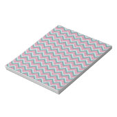 Rosa Glitzer ZigZag Muster Notizblock (Rotiert)
