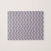 Rosa Glitzer ZigZag Muster Puzzle (Horizontal)