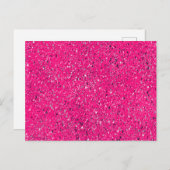Rosa Glitzern Terrazzo Print Postkarte (Vorne/Hinten)
