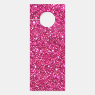 Rosa glitzernder Rahmen Türanhänger