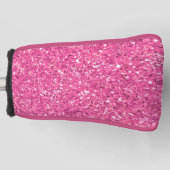 Rosa glitzerndes Glitzer Golf Headcover (Vorderseite)