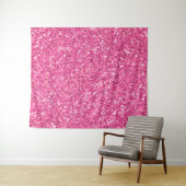 Rosa glitzerndes Glitzer Wandteppich (Beispiel (Horizontal))