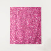 Rosa glitzerndes Glitzer Wandteppich (Vorderseite)