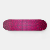 Rosa Glitzersequin-Discoglitz-Baut.Skateboard Skateboard (Horizontal)