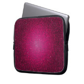 Rosa Glitzersequin-Discoglitz-schützender Fall Laptopschutzhülle (Vorderseite Links)