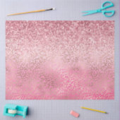 Rosa Glitzy Glitzer Ombre Leopard Print Seidenpapier (Basteln)