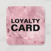Rosa Glossy Paint Elegant Treuekarte (Vorderseite)