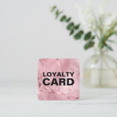Rosa Glossy Paint Elegant Treuekarte (Stehend Vorderseite)
