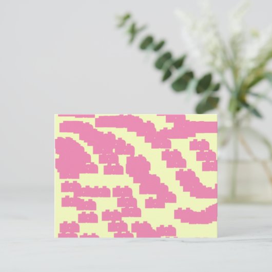 Rosa Glück 888 Postkarte (Stehend Vorderseite)