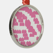 Rosa Glück 888 Silbernes Ornament (Rechts)