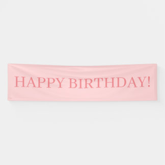 Rosa Glücklicher Geburtstag Banner