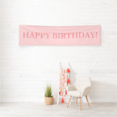 Rosa Glücklicher Geburtstag Banner (InSitu)