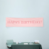 Rosa Glücklicher Geburtstag Banner (Messeveranstaltung)
