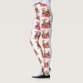 Rosa glücklicher Kwanzaa Leggings (Links)