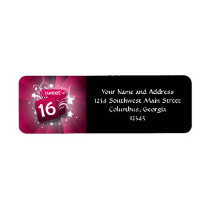 Rosa glühender Wirbel und Stern-Bonbon 16