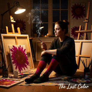 Rosa Glut Verblassen Socken