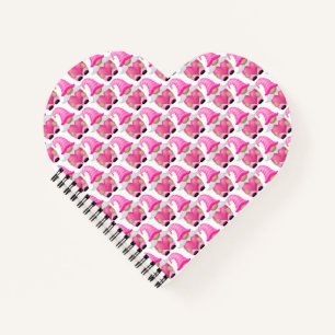 Rosa Gnom-Zentren Waldland Skandinavisch Süß  Notizblock