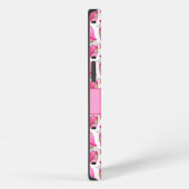 Rosa Gnome Herzen Monogram Wald Süß iPhone Hülle (Rechte Seite)