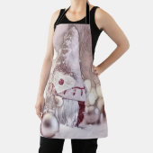 Rosa Gnome in der Schneewasserfarbe Schürze (InSitu)