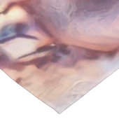 Rosa Gnome in der Schneewasserfarbe Tischdecke (Schrägansicht)