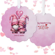 Rosa Gnome Valentine Couple Flat