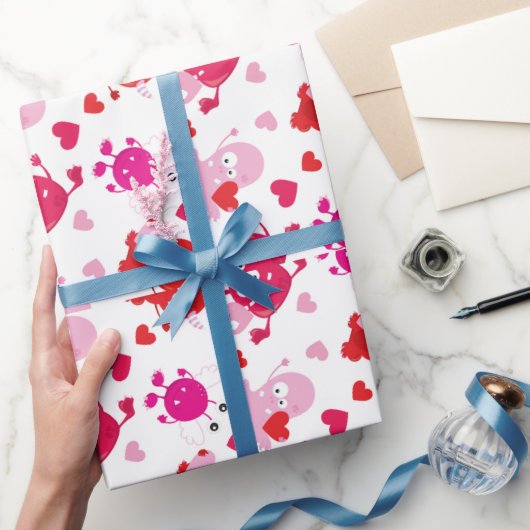 Rosa Gnomen in Form von Geschenkpapier (Schenken)