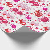 Rosa Gnomen in Form von Geschenkpapier (Ecke)