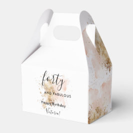 Rosa Gold 40 und fabelhafter Name 40. Geburtstag Geschenkschachtel