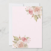 Rosa Gold African Princess Baby Shower Einladung (Rückseite)