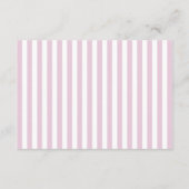 Rosa Gold Baby Showcard Buchen Sie ein kleines Mäd Begleitkarte (Rückseite)