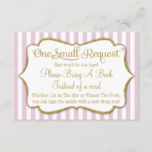 Rosa Gold Baby Showcard Buchen Sie ein kleines Mäd