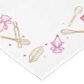 Rosa Gold Backen Kochutensilien & Konfektionen Tischdecke (Schrägansicht)
