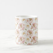 Rosa Gold-Blume Kaffeetasse (Mittel)