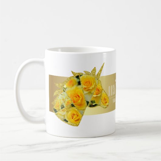 Rosa Gold Bunny Kaffeetasse (Links)