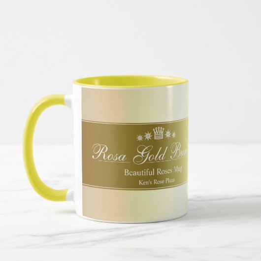 Rosa Gold Bunny Tasse (Links)