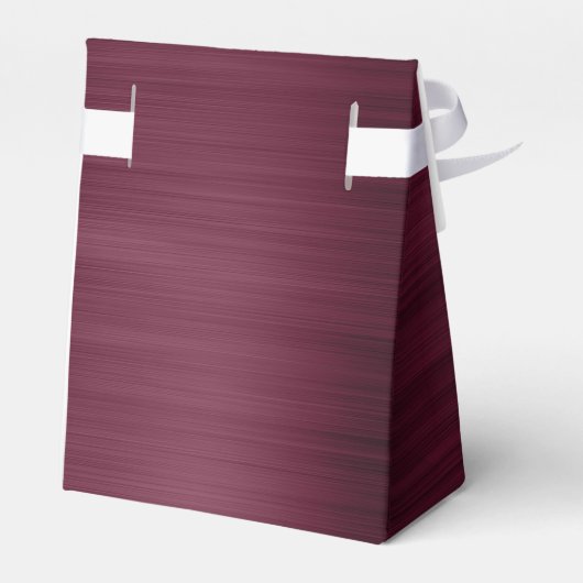 Rosa Gold Burgundy Sparkle Monogram Geschenkschachtel (Rückseite)