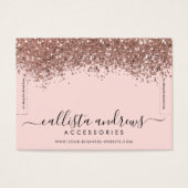 Rosa Gold Confetti Glitzer Bracelet Display (Vorderseite)