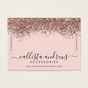 Rosa Gold Confetti Glitzer Bracelet Display